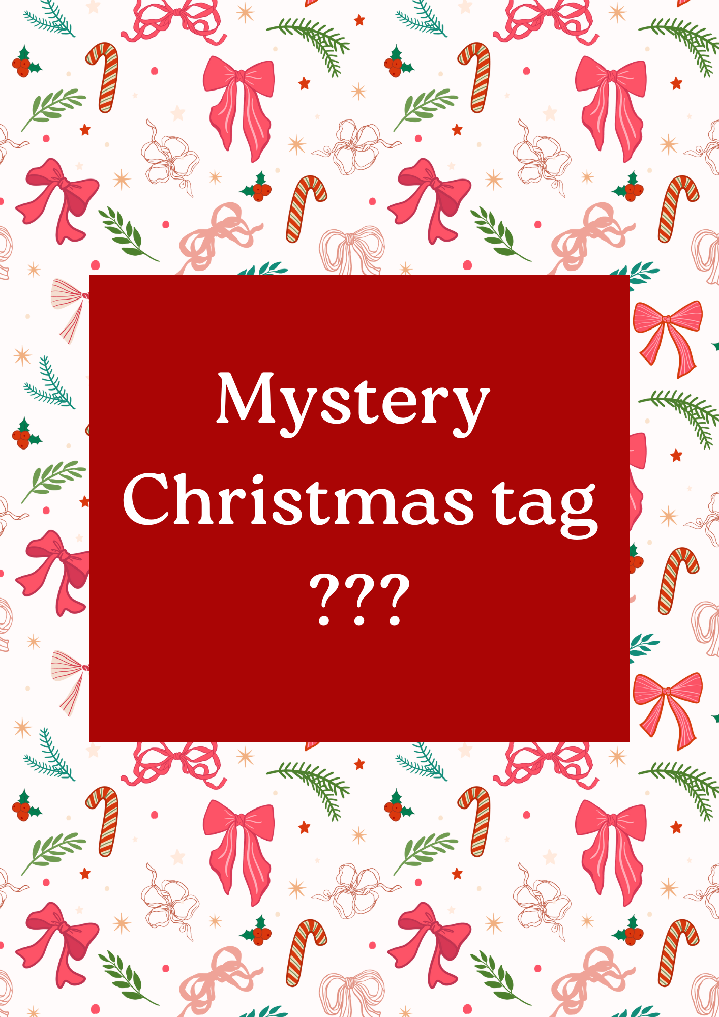 Mystery Christmas tag