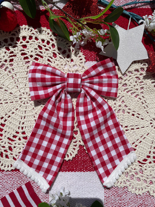 Human hair bows