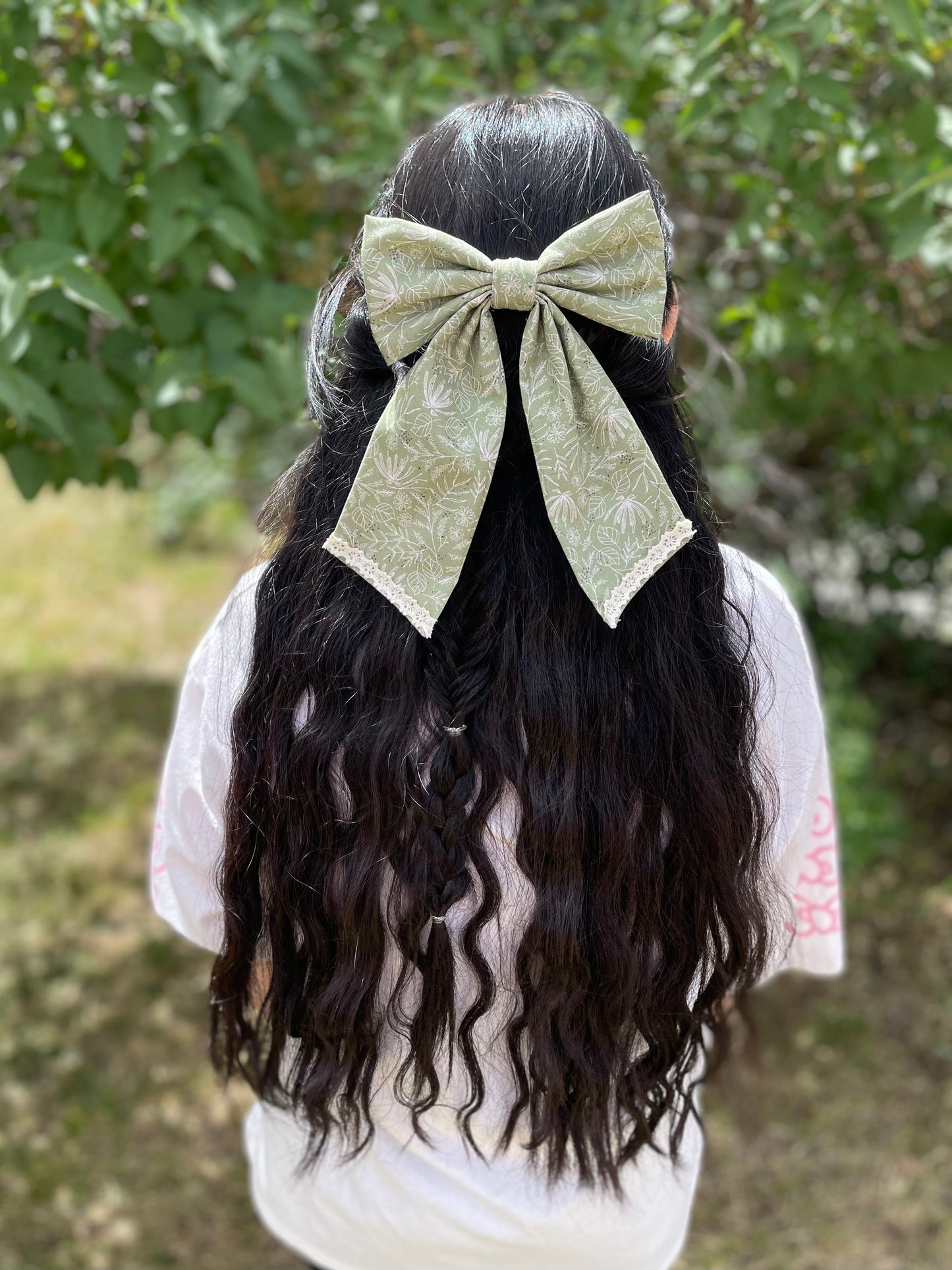 Human hair bows