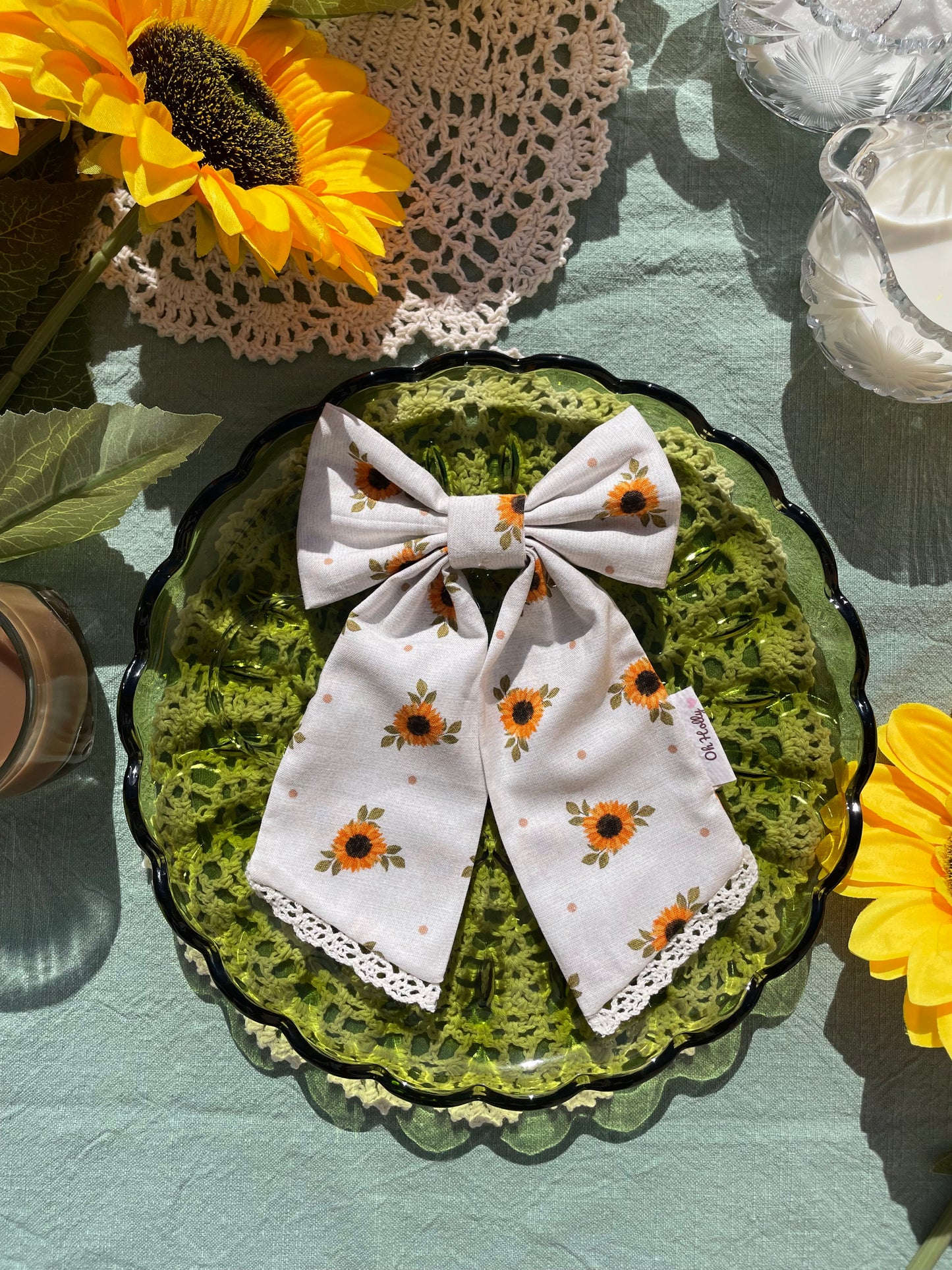 Human hair bows