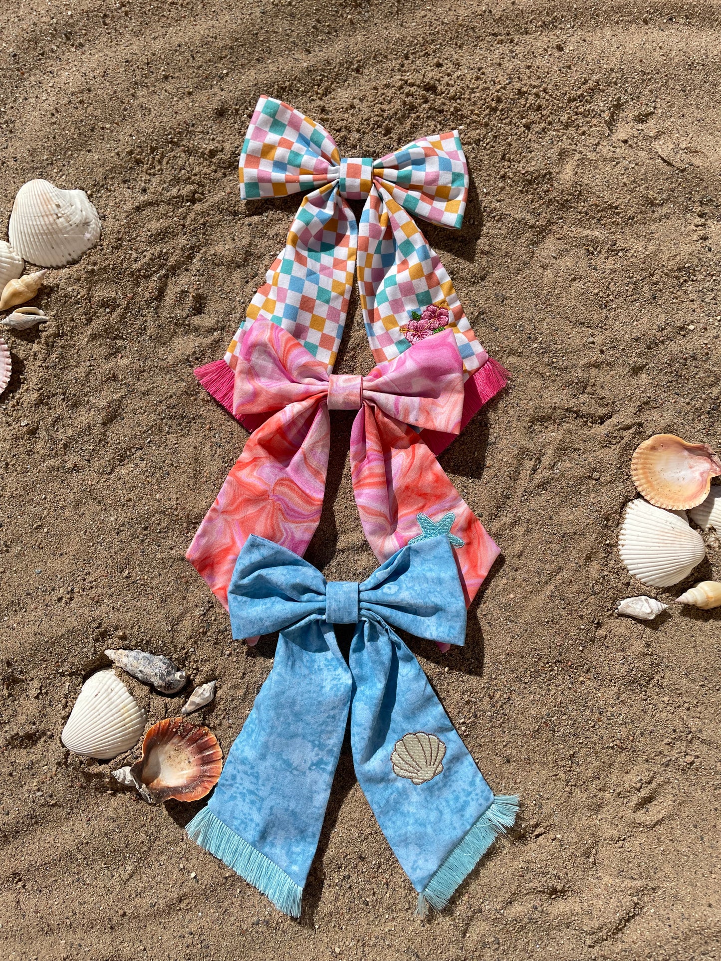 Human hair bows