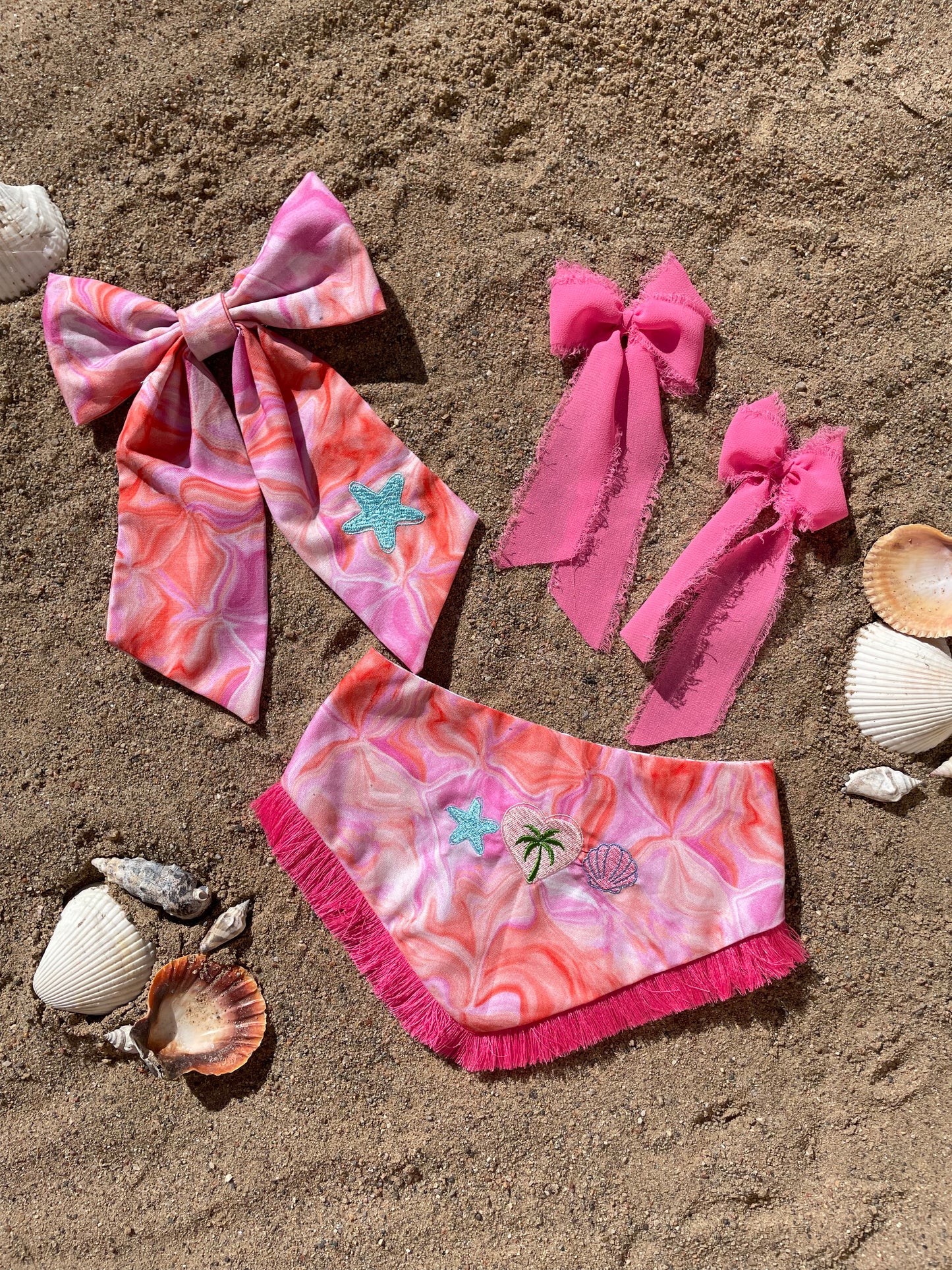 Sea breeze dog hair bows