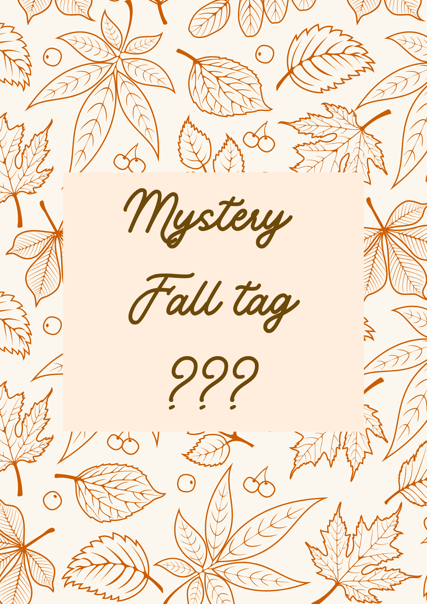 Mystery Fall tag