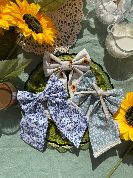Human hair bows