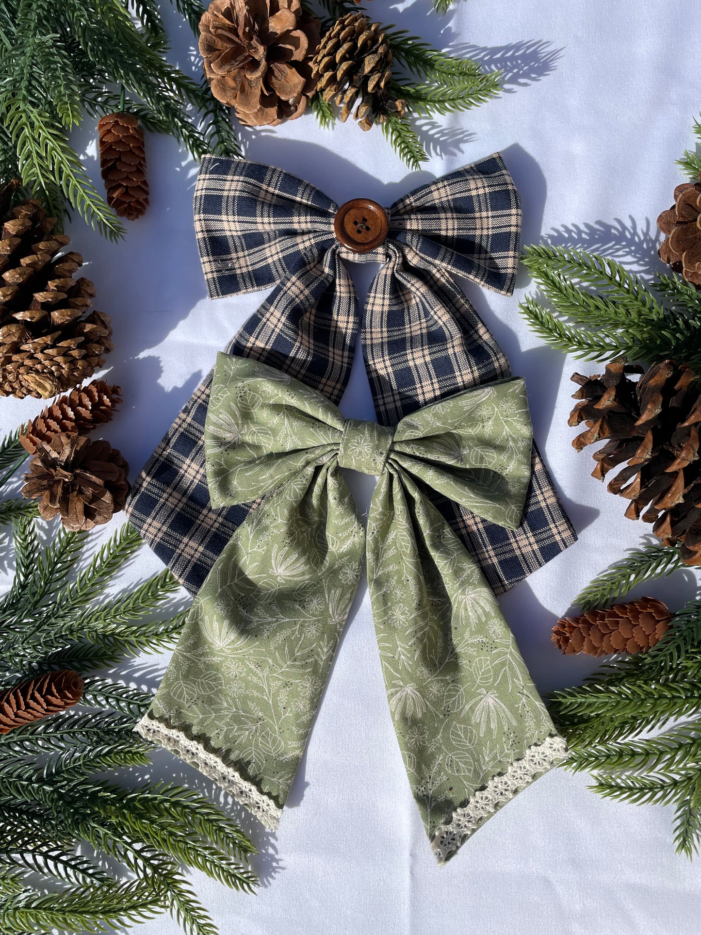 Human hair bows