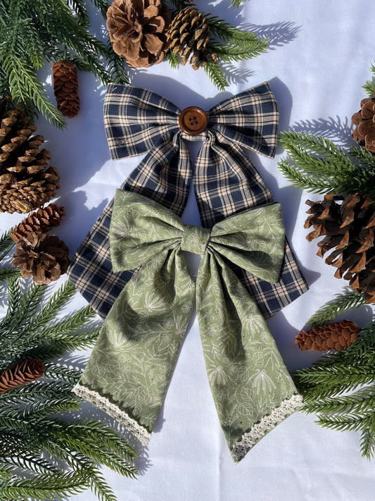 Human hair bows